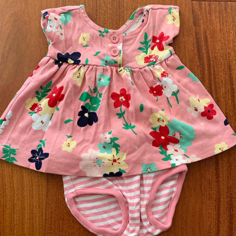 Hanna light pink floral dress